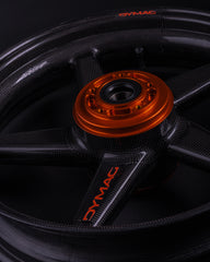 Close up view of Dymag CA5 Evo wheel