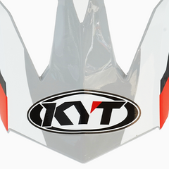 KYT Skyhawk Peak Helmet - Glowing White/Red