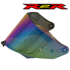KYT R2R Visors Helmet - Iridium Rainbow
