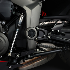 Bonamici Racing Aluminum rearsets Triumph Daytona 660 2024-26