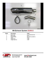 M4 Exhaust Slip-On System with Polished Canister - SU6612