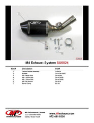 M4 Exhaust Street Slayer Slip-On with Carbon Canister - SU6824