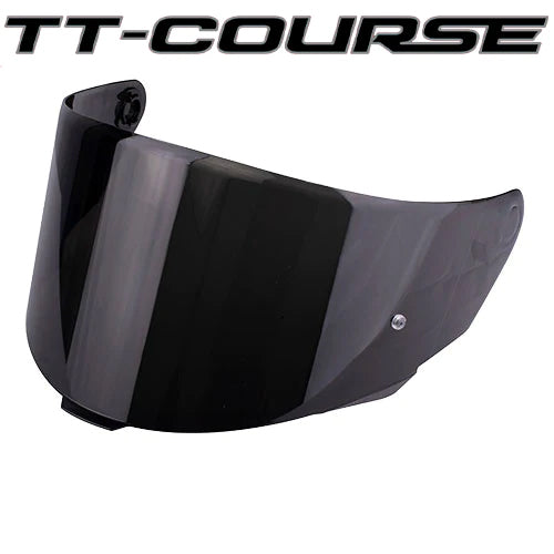 KYT TT Course Visors Helmet - Dark Smoke