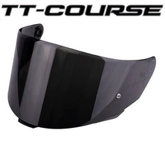 KYT TT Course Visors Helmet - Dark Smoke