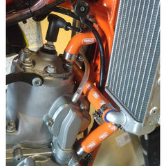 KTM FE 450 Thermostat Bypass 2017-2019 3 Piece Samco Sport Thermostat Bypass Hose Kit