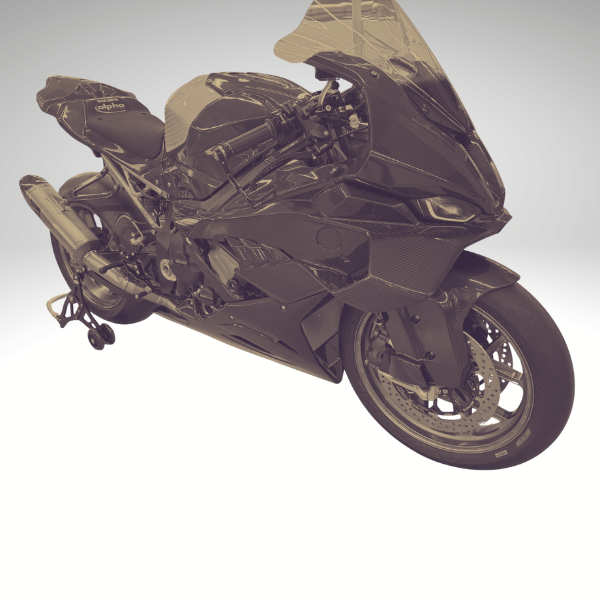 Alpha Racing Bodywork kit fiberglass 4-piece BMW S1000RR 2025+K67