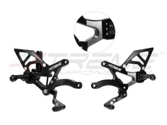 Extreme Components rearset V4 / S / R (2025/2026) STD/GP  shift with aluminium heel guard