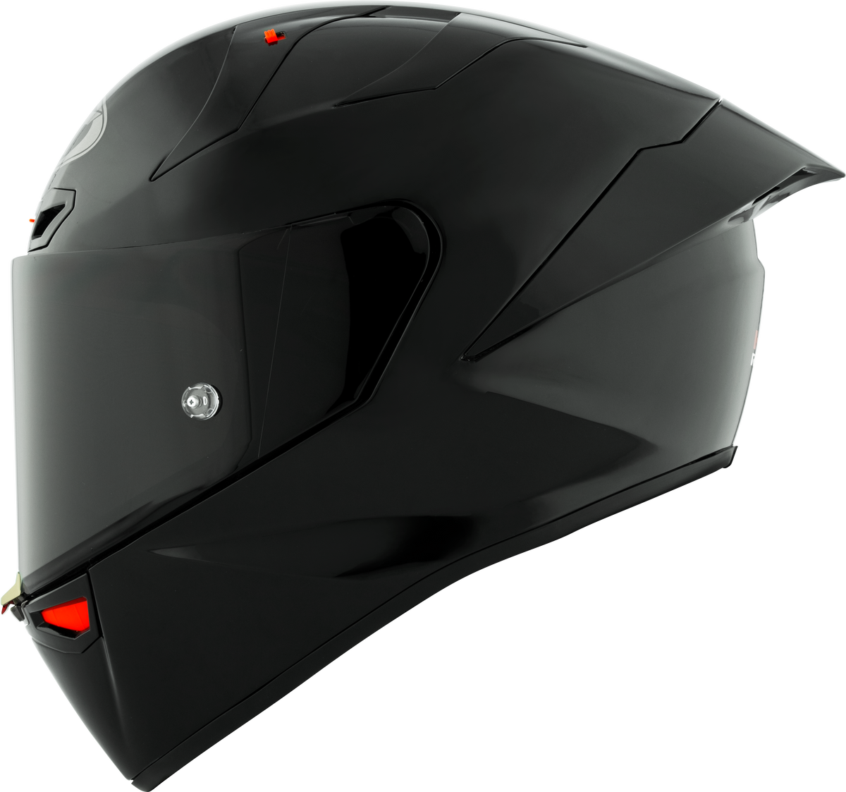 KYT KX-1 Race GP Helmet - Plain Black (Glossy)