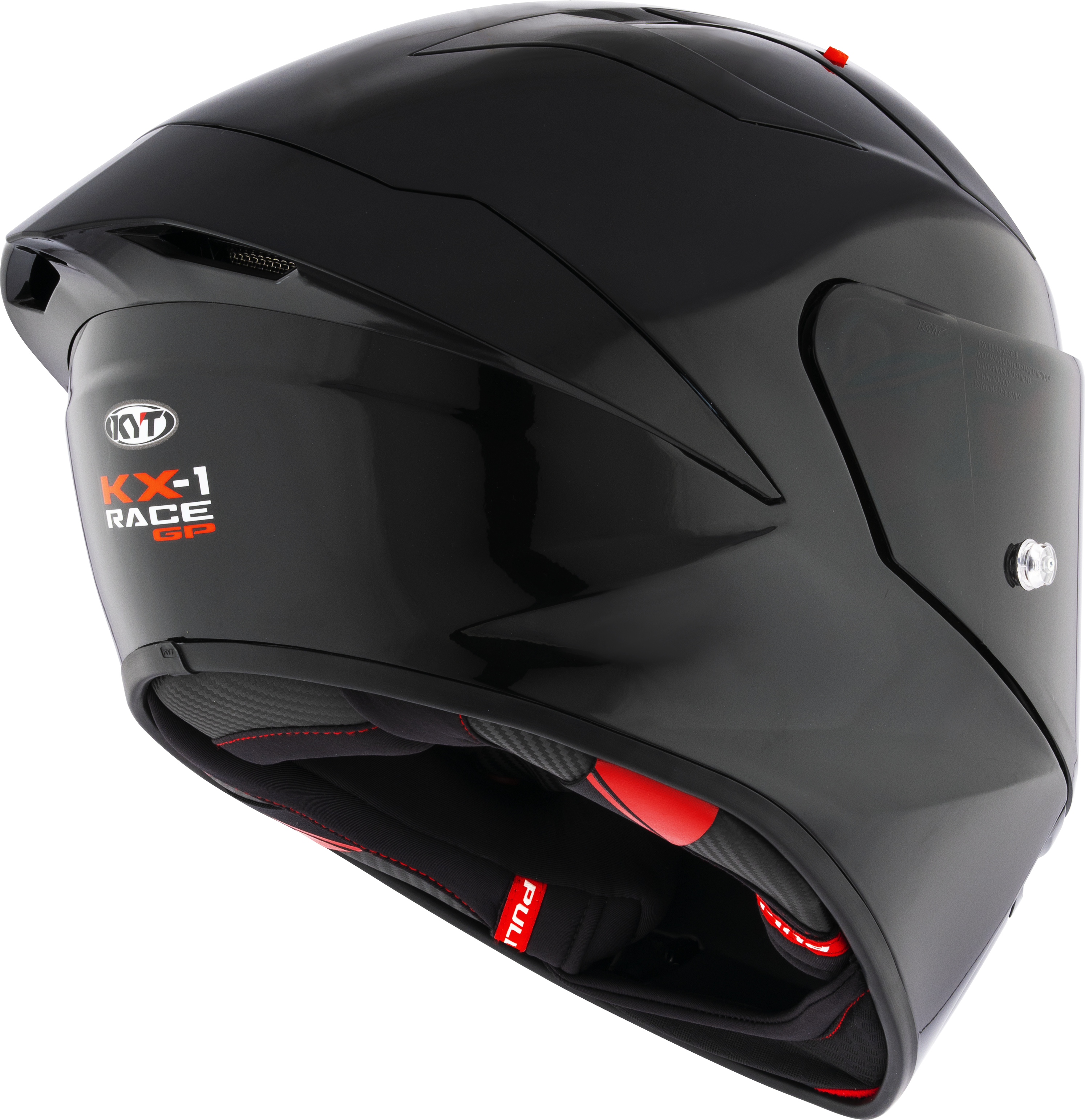 KYT KX-1 Race GP Plain Black Glossy Helmet | HHR Performance KYT KX-1 Race GP Plain Black Glossy Helmet | HHR Performance