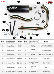 M4 Exhaust Full System with Carbon Fiber Canister - YA3024