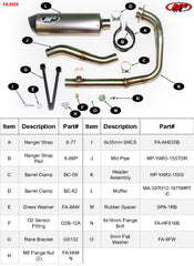 M4 Exhaust Full System with Titanium Canister - YA3026