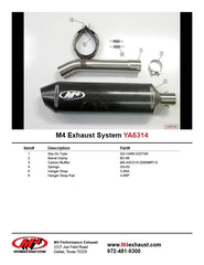 M4 Exhaust Slip-On with Carbon Fiber Canister - YA6314