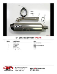 M4 Exhaust Slip-On with Titanium Canister - YA6316