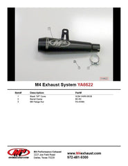 M4 Exhaust Slip-On with Black GP Canister - YA6622