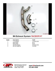M4 Exhaust CAT Eliminator - YA-CEKR107