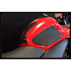 TechSpec HONDA CBR 500R / CB 500F (2013 -2018) Snake Skin Tank Grips: Free Center Tank Protector 6 Included