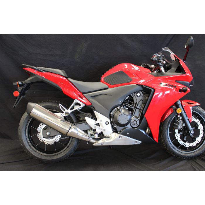 TechSpec HONDA CBR 500R / CB 500F (2013 -2018) Snake Skin Tank Grips: Free Center Tank Protector 6 Included