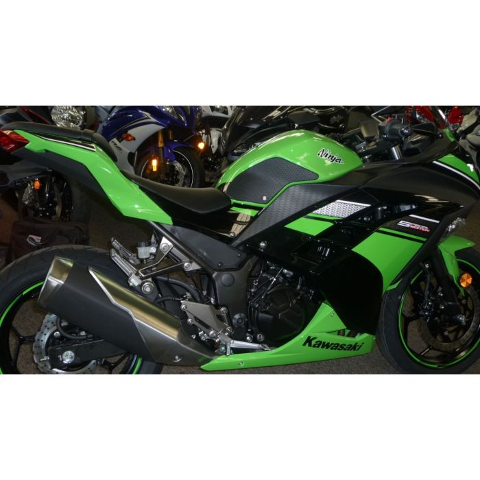 TechSpec KAWASAKI Ninja 300  (2013 - CURRENT) XL2 Tank Grips: Free Center Tank Protector 6 Included