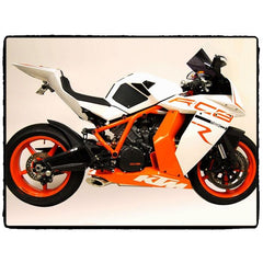 TechSpec KTM RC8  (2008 - CURRENT) Snake Skin Tank Grips: Free Center Tank Protector 84 Included