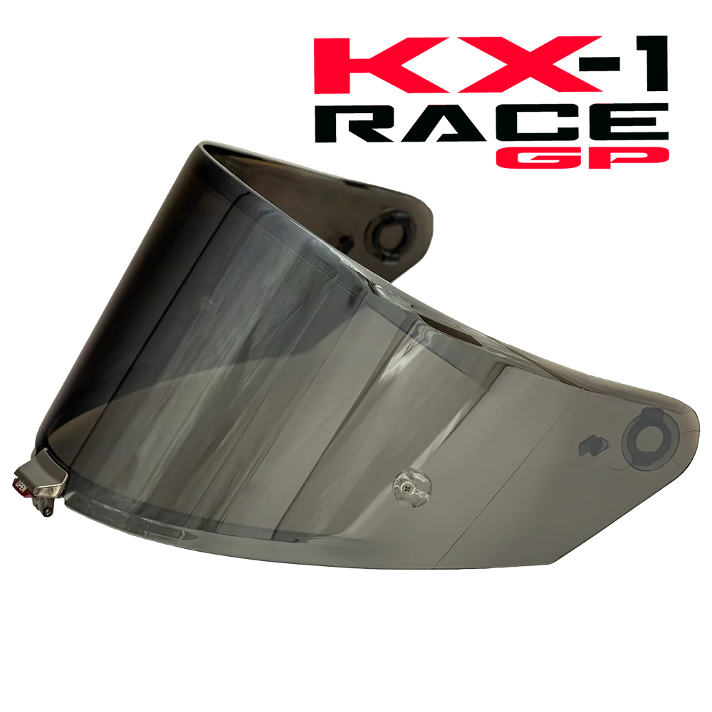 KYT KX-1 Race Visors Helmet - Mirror Chrome