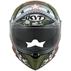 KYT R2R Graphic Helmet - Assault Matte Army Green