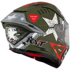 KYT R2R Graphic Helmet - Assault Matte Army Green