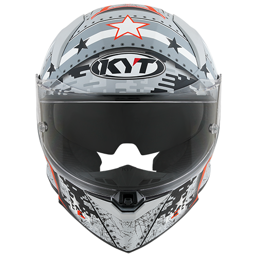 KYT R2R Assault Matte Silver Helmet