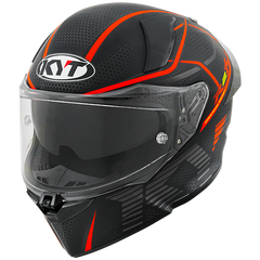 KYT R2R Graphic Helmet - Concept Matte Black/Red