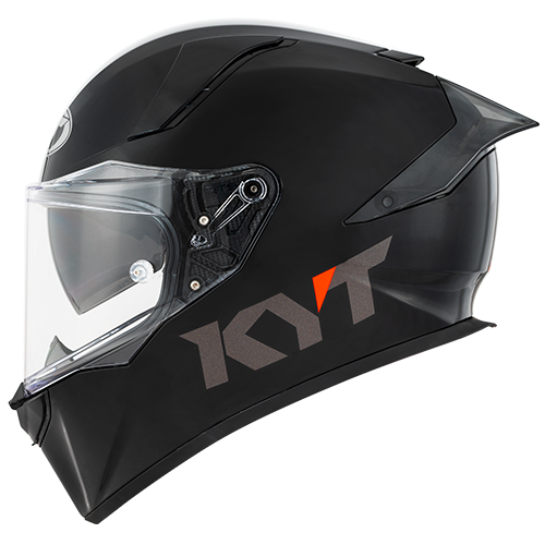 flat black or gloss motorcycle helmet KYT R2R Solid Plain Matte Black Helmet