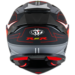 KYT R2R Graphic Helmet - LED Matte Black/Grey