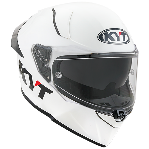 KYT R2R Solid White Gloss Helmet | HHR Performance