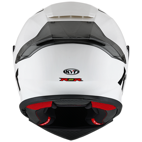 KYT R2R Solid White Gloss Helmet | HHR Performance