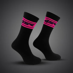 4SR Socks Pink Stripes