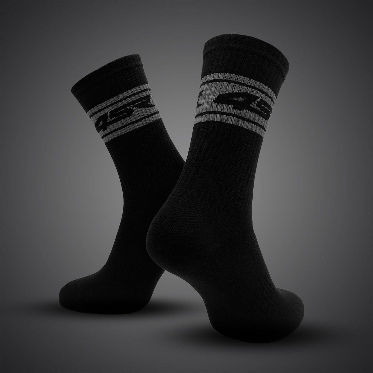 4SR Socks Grey Stripes