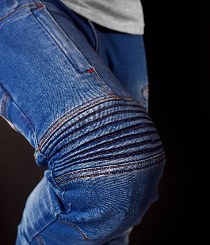 Kevlar® - Kevlar jeans patented knee protector