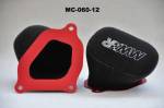 MWR - MWR Performance Two Piece Filter Kit For MV Agusta BRUTALE 675 / 800  STRADALE 800  RIVALE 800  DRAGSTER 800 & TURISMO VELOCE 800 (up to 2017)