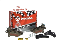 Brembo - Brembo Caliper Set Caliper + Bracket Yamaha T-Max - CNC Caliper Axial