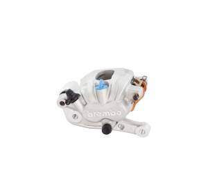 Brembo - Brembo Caliper, PF 2x24mm, w/ pads BRM11E HH, Off-Road, Floating w/ Bracket, Cast 2-Piece, Left, Front, Silver