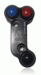 APX Racing - APX Racing THREE BUTTON ENGINE SWITCH  MV AGUSTA F3, F4 WITH AUXILIARY FUNCTION BREMBO INLINE