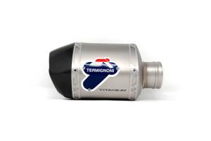 Termignoni - Termignoni SO-04 Cylindrical Muffler Titanium Sleeve with Carbon End Cap Universal