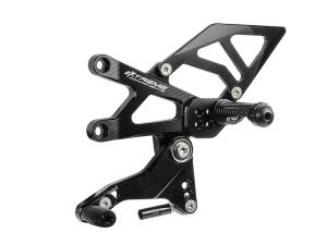 Extreme Components - Extreme Components Rearsets RSV4 09-16 STD shift black with alum heel