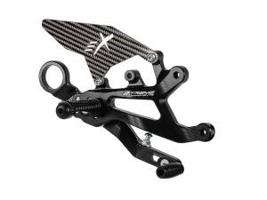 Extreme Components - Extreme Components Rearset BMW S1000RR 15-19 STD/GP black w carbon