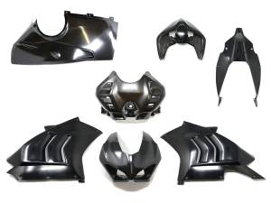 Extreme Components - Extreme Components black fiber complete fairings Ducati V4R