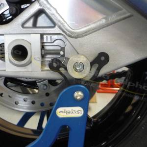 Alpha Racing Performance Parts - Alpha Racing Fixing socket kit swingarm, silver