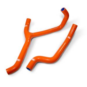 Samco Sport - Samco Sport 2 Piece Thermostat Bypass with Y Section Silicone Radiator Coolant Hose Kit KTM 450 / 525 XC 2008-2013