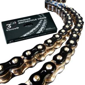 EK 3D Racing Chain Black & Gold 120 Link / 520 pitch 520GP3D-120KG