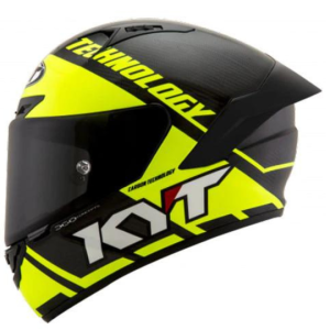 KYT Helmets - KYT NZ Race Carbon D Yellow Flou Helmet
