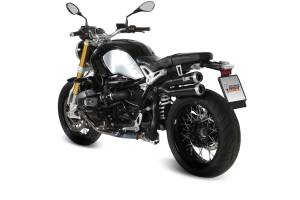 MiVV Exhausts - MIVV Slip-on X-Cone Black Stainless Steel Exhaust For BMW R NINE T 2014 - 2022