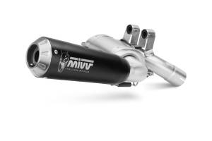 MiVV Exhausts - MIVV Slip-On X-M1 Black Stainless Steel Exhaust For BMW F 900 XR 2020 - 2022