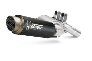 MiVV Exhausts - MIVV Slip-On GP Pro Black Stainless Steel Exhaust For BMW F 900 R  2020 - 2022